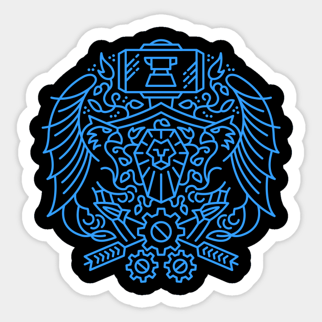 Alliance — Faction Crest (color) Sticker by dcmjs